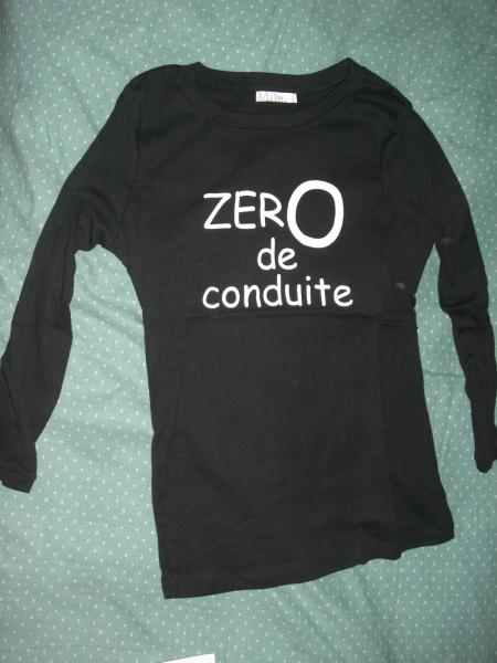 Haut noir manche 3/4